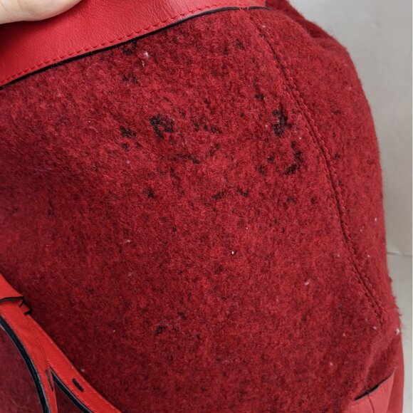 Rag & Bone Grayson Backpack Wool Red Leather main image 12